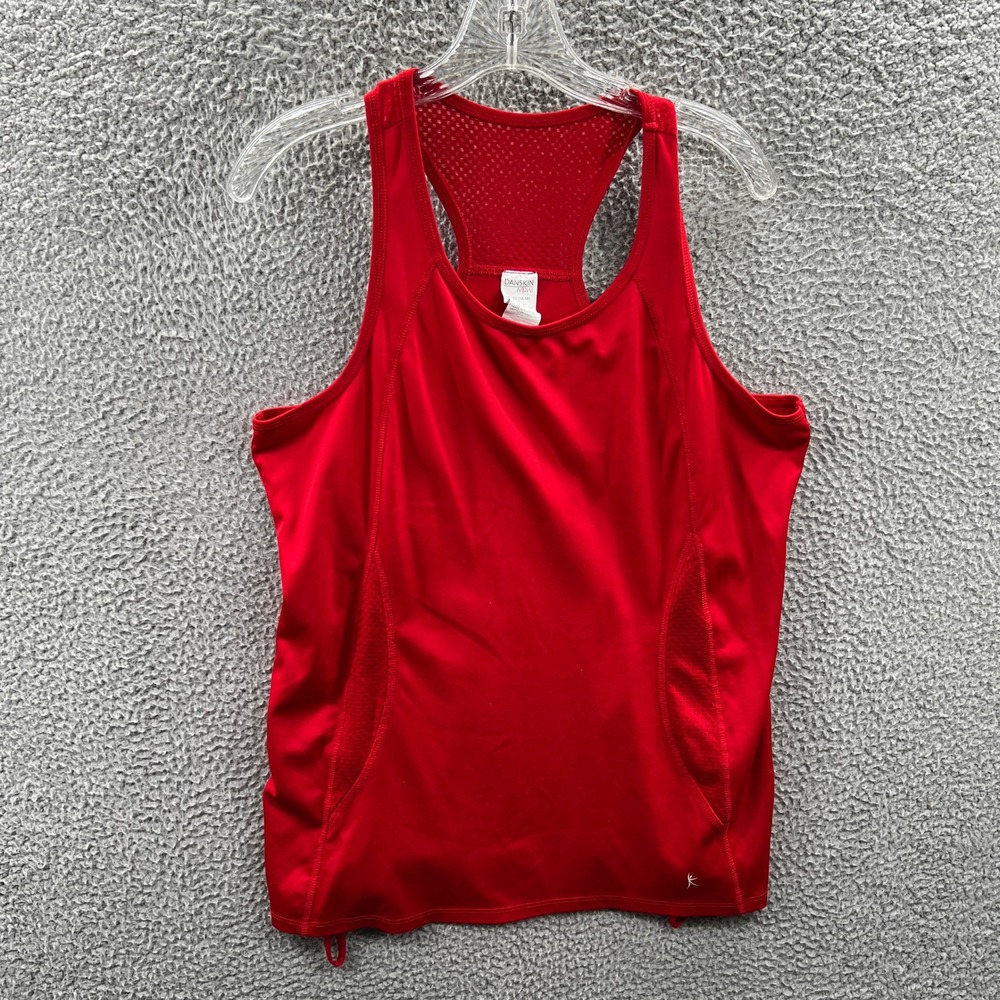 Womens Athletic Tank Top XL Racerback Mesh Back Running Gym Fitness Activewear